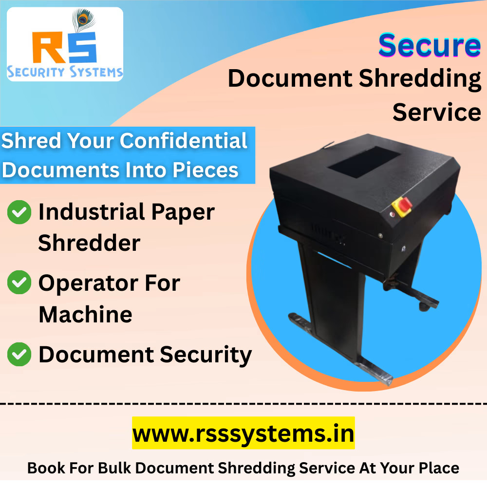 Paper Shredder Machine Rental With Operator in Delhi NCR, Best Price